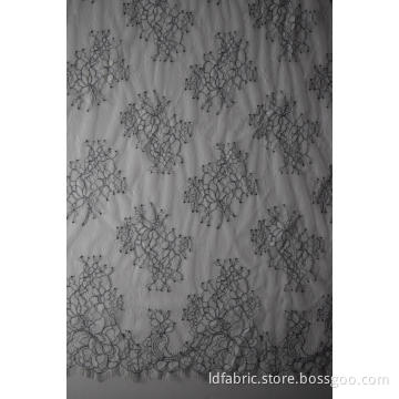 Hot Sale Nylon Polyester Panel Lace Fabric